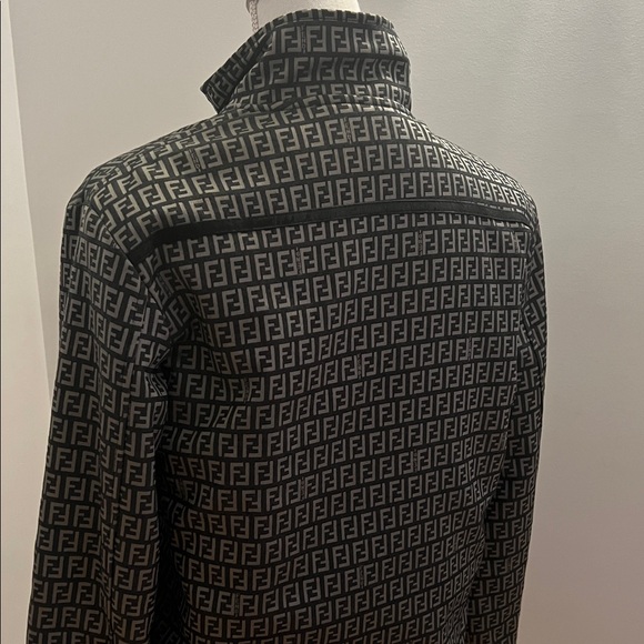 Fendi Monogram Black and Gray Unisex Jacket - Picture 13 of 17
